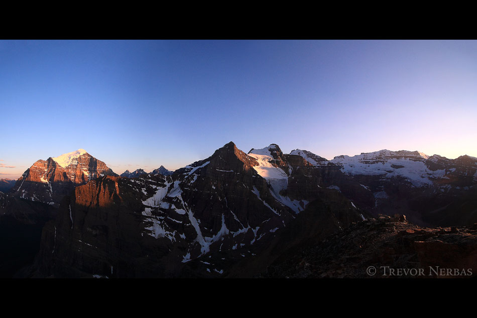 fairview mountain sunset lake louise alberta canada hiking